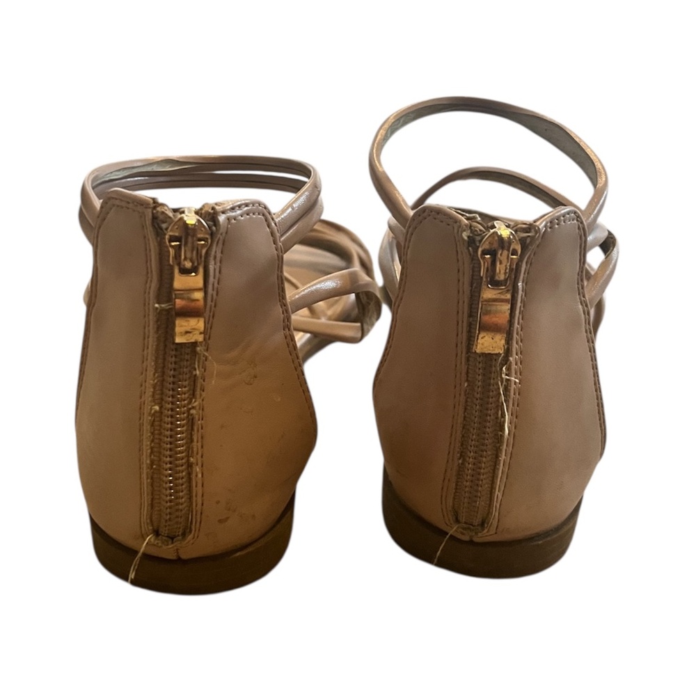 Nude Strappy Sandals | Size 8 - Picture 4 of 4